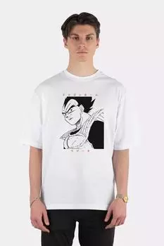 Белая футболка оверсайз унисекс Prince