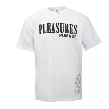 Белая футболка Puma x Pleasures с надписью PUMA Men s S белый