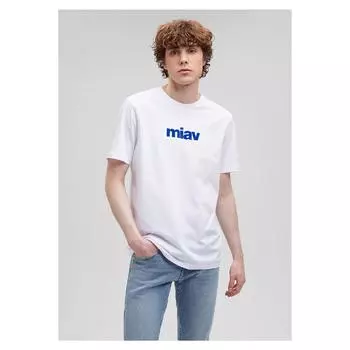 Белая футболка с принтом Miav Regular Fit / Normal Cut 067153-620