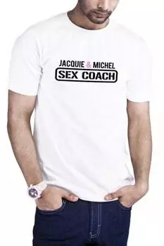 Белая футболка Sex Coach - Jacquie et Michel