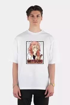 Белая футболка унисекс большого размера The Love Pillar Of The Demon Slayers Corps Kimetsu No Yaiba