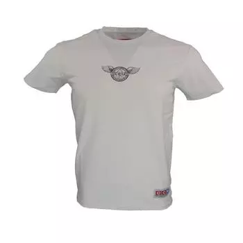 Белая футболка унисекс CCM Hockey Monochrome Wings для пожилых взрослых