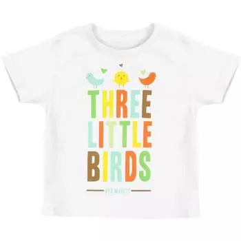 Белая футболка унисекс для малышей Bob Marley Little Bird Hearts 2T