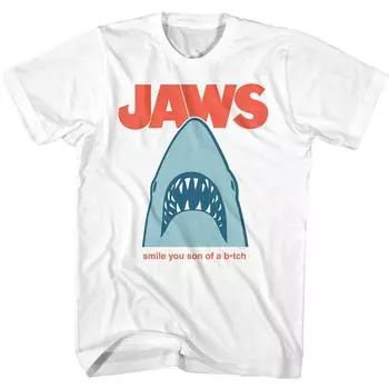 Белая футболка унисекс Jaws Jaws Minimal Smile Sob S