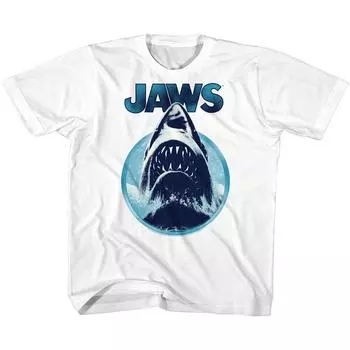 Белая футболка унисекс Jaws Little Jawhol 3T S