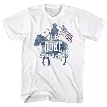 Белая футболка унисекс John Wayne Patriotic S