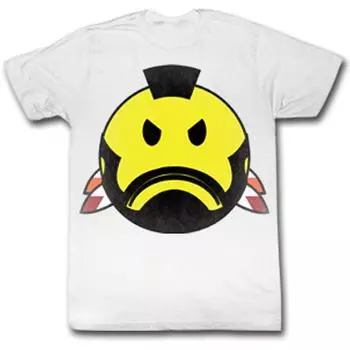 Белая футболка унисекс Mr Smiley S