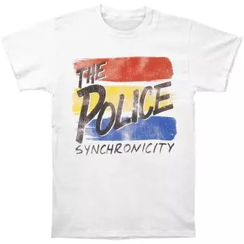 Белая футболка унисекс Police Synchronicity S