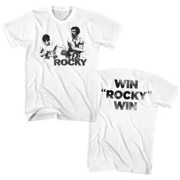 Белая футболка унисекс Rocky Punchy S