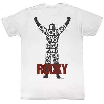 Белая футболка унисекс Rocky Winner S