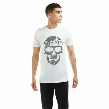 Белая футболка унисекс с черепом The Goonies S