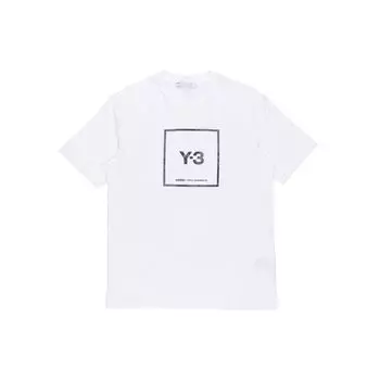 Белая футболка унисекс с квадратным рисунком Y-3 GV6061 XXL