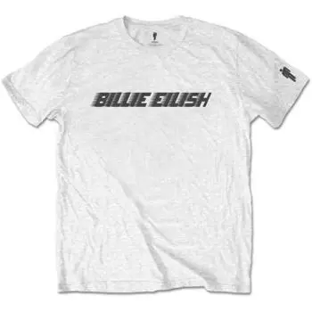 Белая футболка унисекс с логотипом Billie Eilish Racer