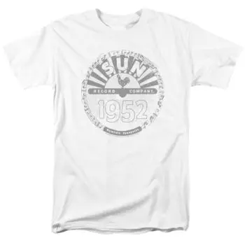 Белая футболка унисекс с логотипом Sun Records Crusty Rock N Roll Music Merch S
