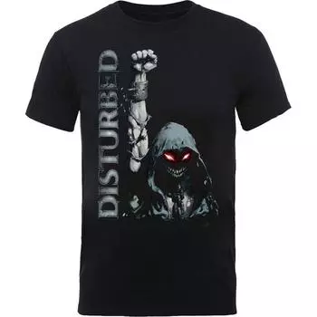 Белая футболка унисекс с надписью Disturbed Up Yer Fist S