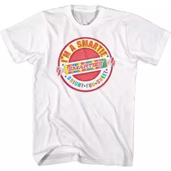 Белая футболка унисекс Smarties Im Smartie S