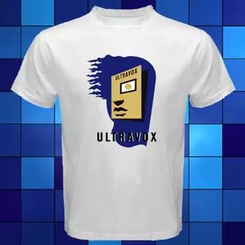 Белая футболка унисекс Ultravox Rage In Eden Wave Rock Band S