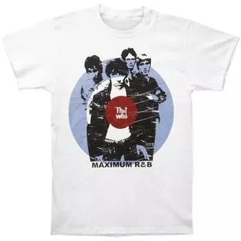 Белая футболка унисекс Who Maximum RB Slim Fit S