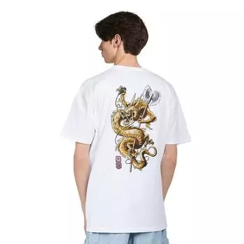 Белая футболка унисекс Wu Tang Clan Dragon S