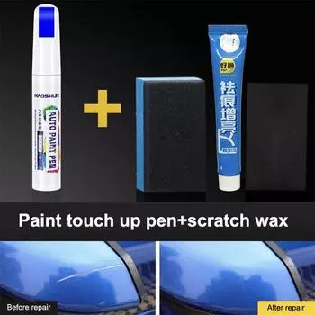 Белая краска для подкраски автомобиля Карандаш для подкраски автомобиля Жемчужно-белый Ремонт царапин Без распыления Краска для автомобиля Ремонт краски автомобиля Белая краска для подкраски