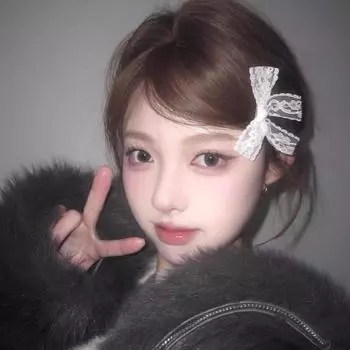 Белая кружевная заколка-бантик для волос, фото-стиль, плетеное украшение для волос, супер-фея, заколка для волос в стиле Лолиты, студенческая боковая заколка