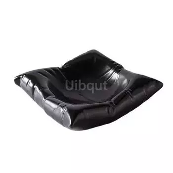 Белая квадратная тарелка для высококлассного отеля Керамическое холодное блюдо Художественная концепция столовой посуды Подушка для готовки Квадратный креативный диск