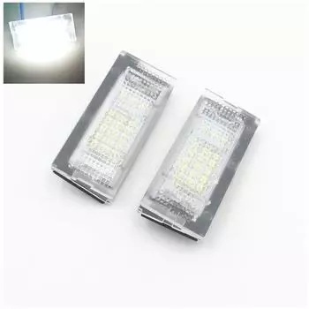 Белая лампа освещения номерного знака Canbus без ошибок 18 светодиодов для BMW E46 4D/E46 5D Touring 12-30 В 1998-2005 12 В лампа