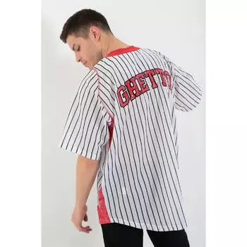 - Белая майка в полоску гетто