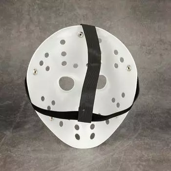 Белая маска Джейсона Фредди против. Полностью белая чисто белая страшная смешная маска Джейсона на Хэллоуин