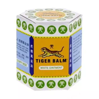 Белая мазь Tiger Balm для эффективного облегчения растяжений, болей и мышечных болей | Аюрведический бальзам 9ml белый