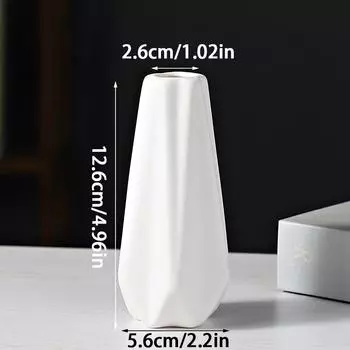 Белая мини-керамическая ваза, простая скандинавская ваза для цветов, домашняя ваза для гостиной, украшение для стола, свадебная вечеринка