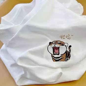 Белая мужская хлопковая футболка с короткими рукавами. Летняя свободная футболка с открытыми плечами и принтом, половина рукавов и топ S