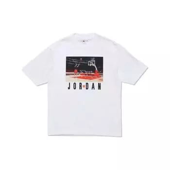 Белая мужская уличная футболка Jordan x Undefeated Free Throw DX6029-100 M