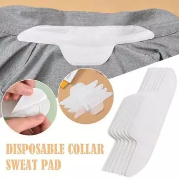Белая наклейка против грязного пота, воротник рубашки, одноразовый дезодорант, костюм, наклейки унисекс, впитывающая пот, новая подушечка против пота 1pc