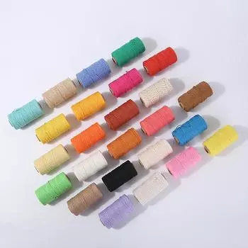 Белая нить, хлопковый шпагат для пекарей, 328 футов 2 мм, натуральная белая хлопковая нить для поделок, подарочный упаковочный шпагат, домашний декор sapphire blue * 2mm * 100m