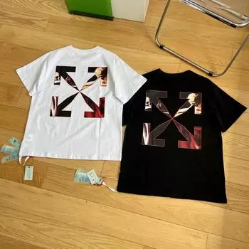 Белая новинка лета 2025 года, классическая религиозная картина маслом Караваджо с принтом стрелы, классическая футболка с короткими рукавами для мужчин и женщин S чёрный