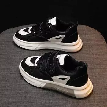 Белая обувь, женская обувь, новые летние дышащие повседневные универсальные кроссовки, легкая сетчатая обувь, нескользящая обувь для скейтборда с мягкой подошвой 35 чёрный