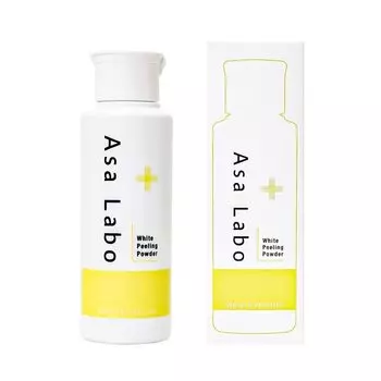 Белая очищающая пудра-пилинг с ферментами для лица, содержит ниацинамид и витамин С, очищающая пудра для лица 60 г [Asa Labo] (Себум/Угловые пробки/Темные точки)