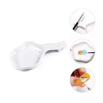 Белая палитра для дизайна ногтей, подставка для мытья ручек для рисования, стойка для маникюрных инструментов, подставка для кистей для дизайна ногтей