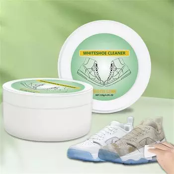 Белая паста для чистки обуви Многофункциональная паста для чистки кожи для кожаных изделий, подходит для белой обуви, кожаной обуви, спортивной обуви. One Size