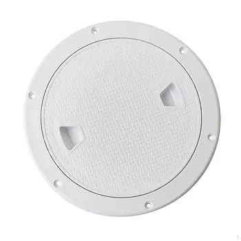 Белая пластиковая крышка люка для винтового доступа к палубе для морской лодки RV - 8 дюймов