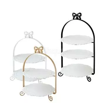 Белая подставка для десертного стола, украшение для свадьбы, двухслойная подставка для торта, золотая тарелка для украшения кондитерских изделий, 3 слоя
