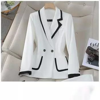 Белая профессиональная одежда, сухая женская куртка для руководителя, блейзер, женская деловая официальная одежда, рабочие костюмы XXXXL