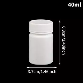 Белая пустая пластиковая капсула, бутылка для таблеток, контейнер для лекарств, витамин 20Мл-200Мл 40ml