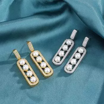 Белая ракушка Фея Темперамент Элегантная личность Преувеличенный жемчужный прилив Жемчуг золотой