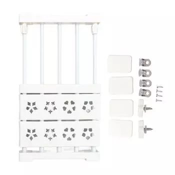 Белая раздвижная полка для шкафа с натяжением, без сверления, телескопическая полка для шкафа, органайзер, разделитель Length 30?40cm/11.8?15.7in