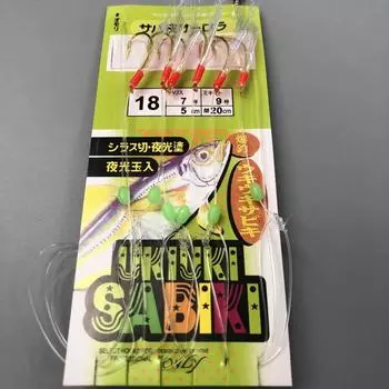 Белая рыбья кожа Бионический крючок для ловли креветок Крючок для ловли креветок Деформированный рот Белая полосатая макрель Испанский крючок для ловли макрели