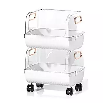 Белая съемная полка для закусок, многофункциональная передвижная полка для хранения закусок, тележка с пылезащитным чехлом белый