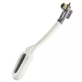 Белая щетка для чистки обуви с длинной ручкой Бытовые чистящие принадлежности белый