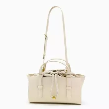 Белая сумка-мешок с завязками на шнурке, модная сумка через плечо для женщин, строго отобранная, сто повседневная белый